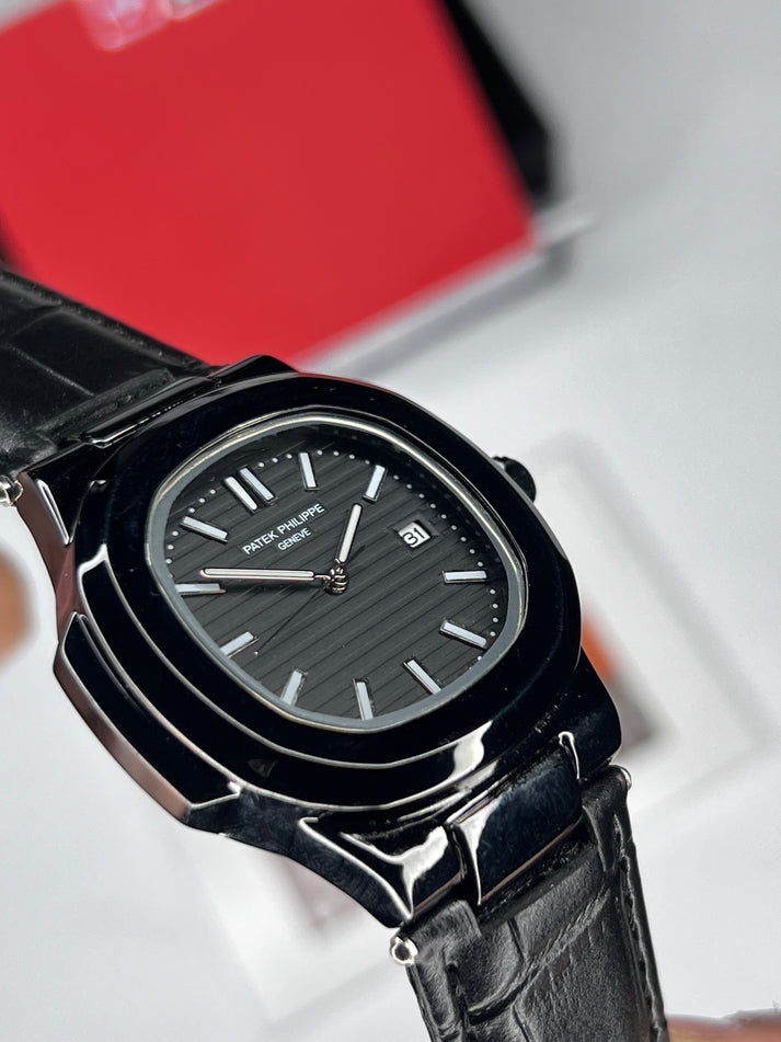 PP Nautilus Black ( Leather Strap )