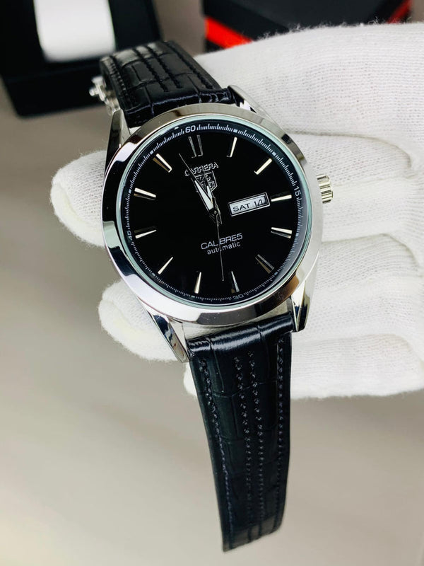 Tag Calibre 5 Watch With Day&Date (Black)