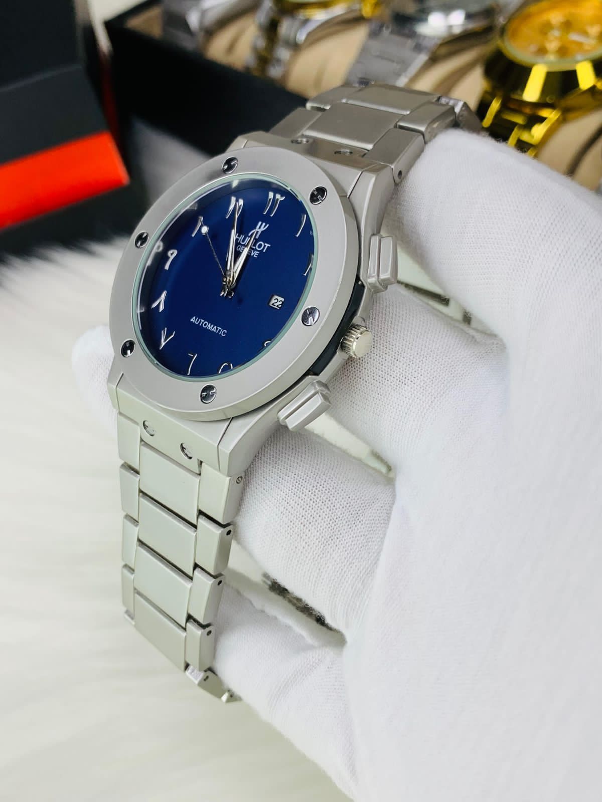 Hub-lot Arabic Model (Blue Dial)