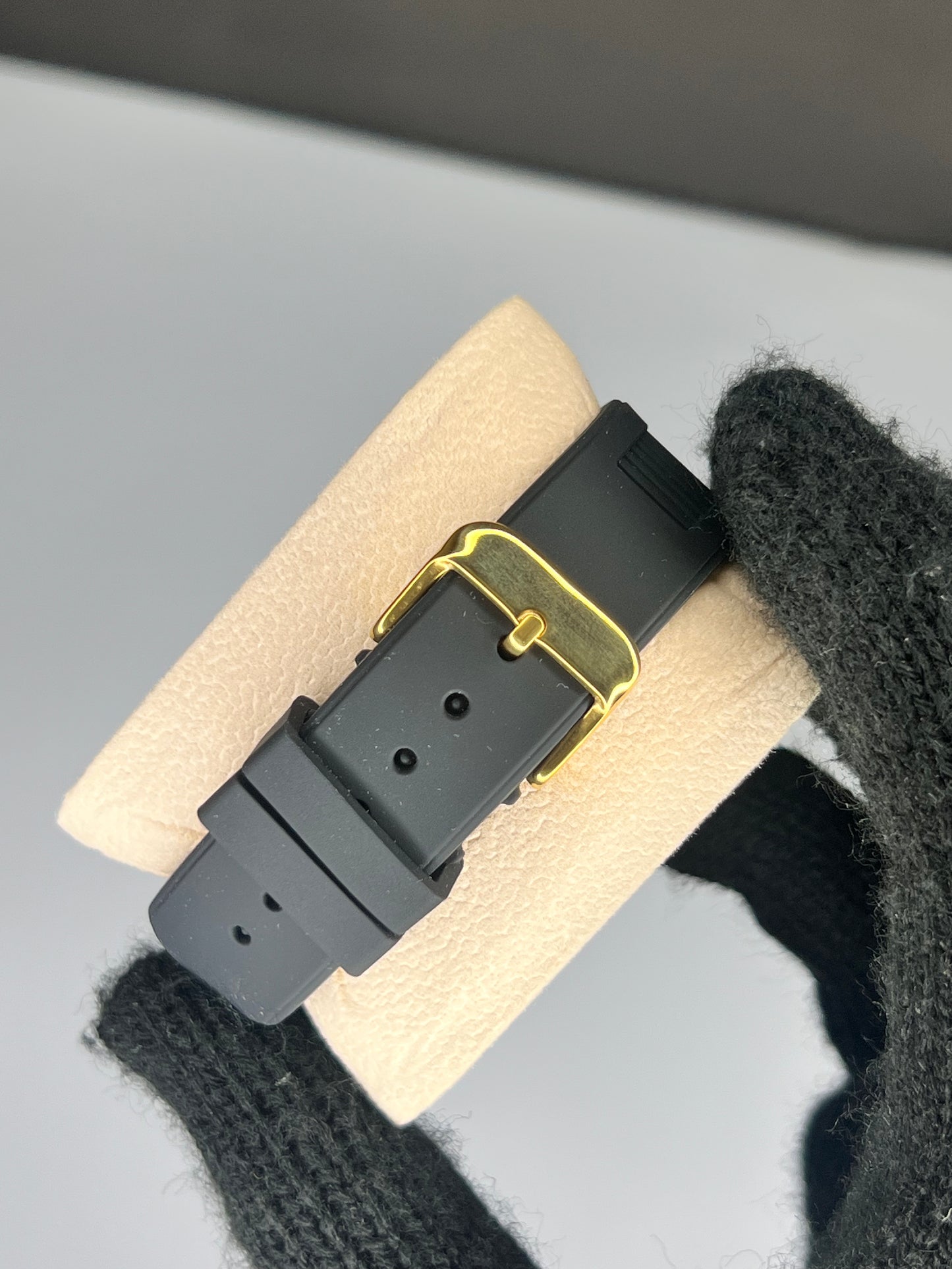 Universe Point Silicone Strap (White Dial Golden Bezel)