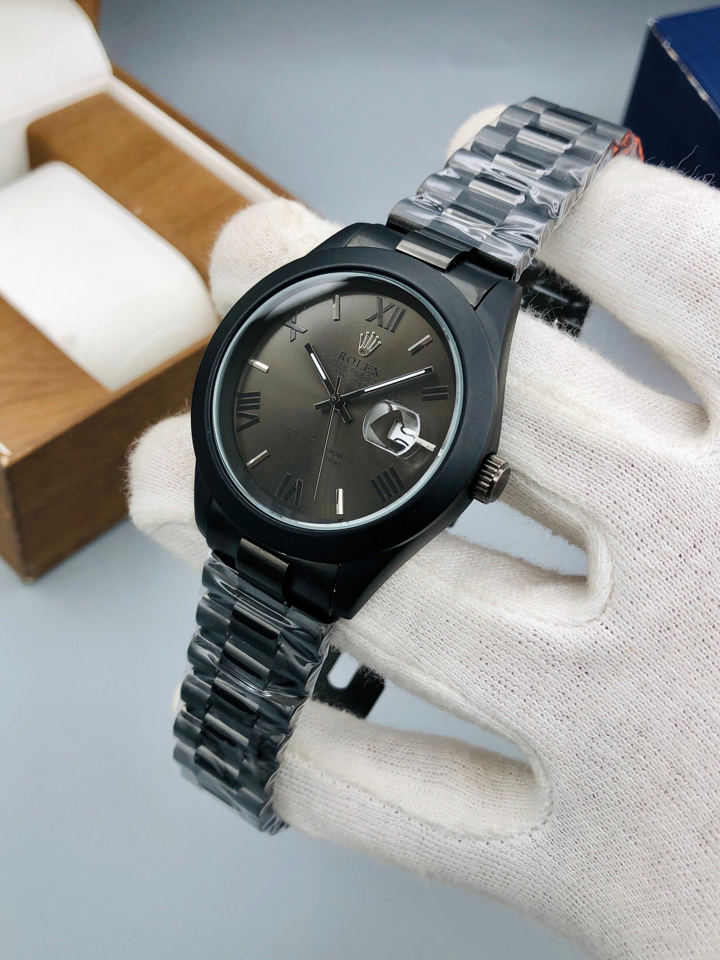 RLX MATTE BLACK (ROMAN DIAL)