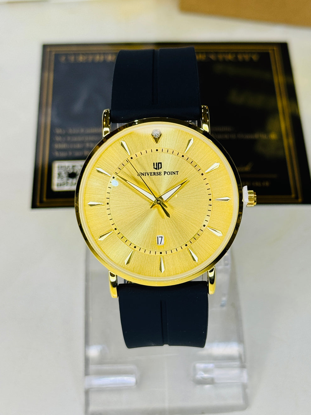 Full Gold Slim Balloon Universe Point Watch