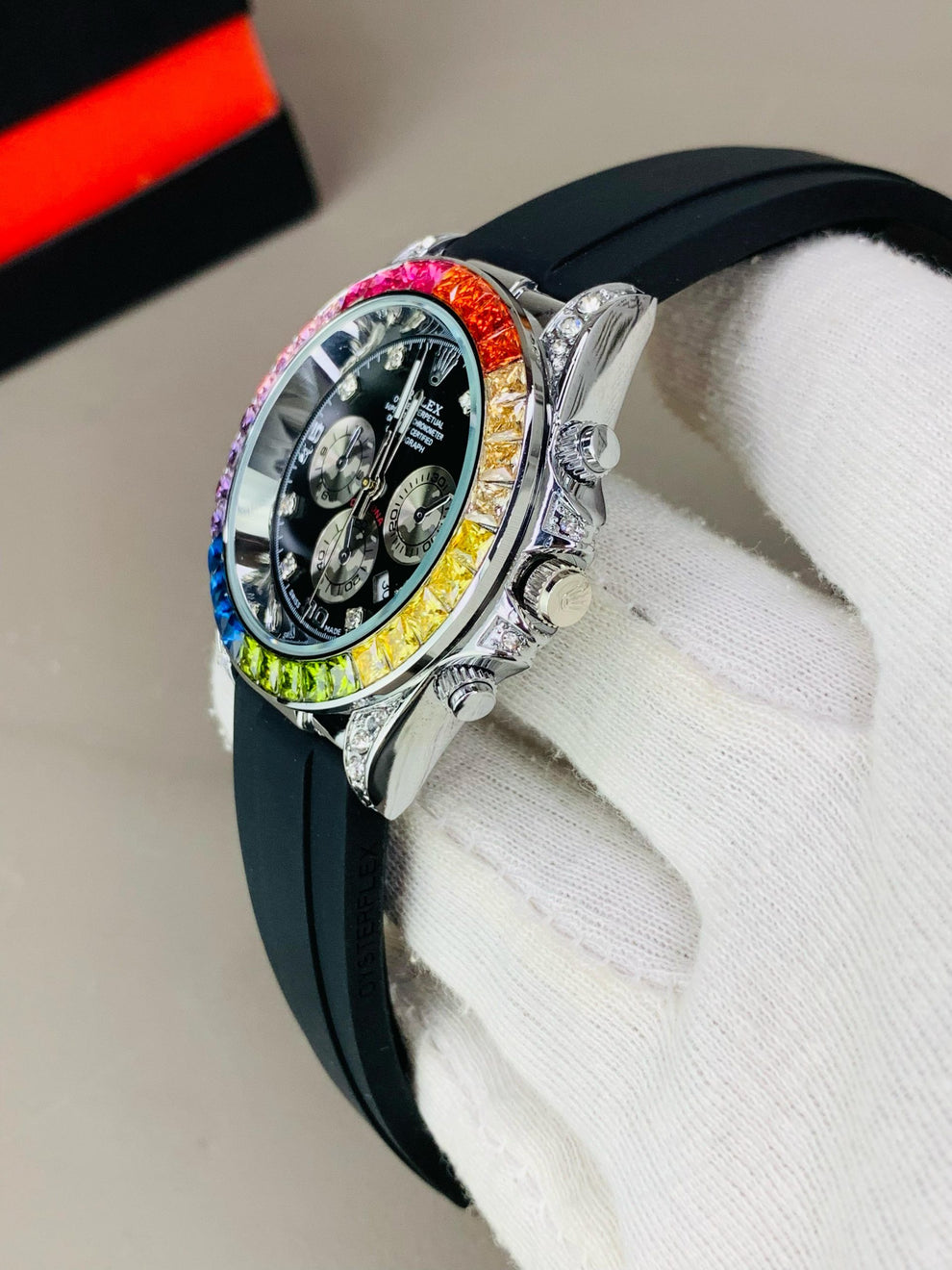 Daytona Rainbow Model | Silver Black