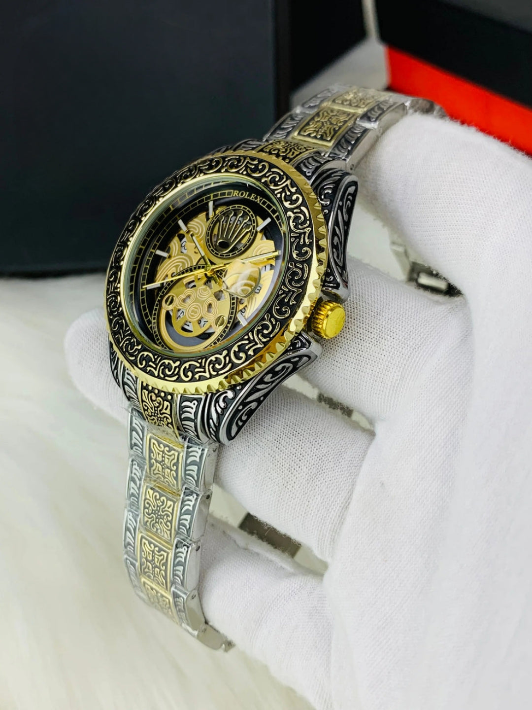 Imported Engraved Model (Two Tone Black)