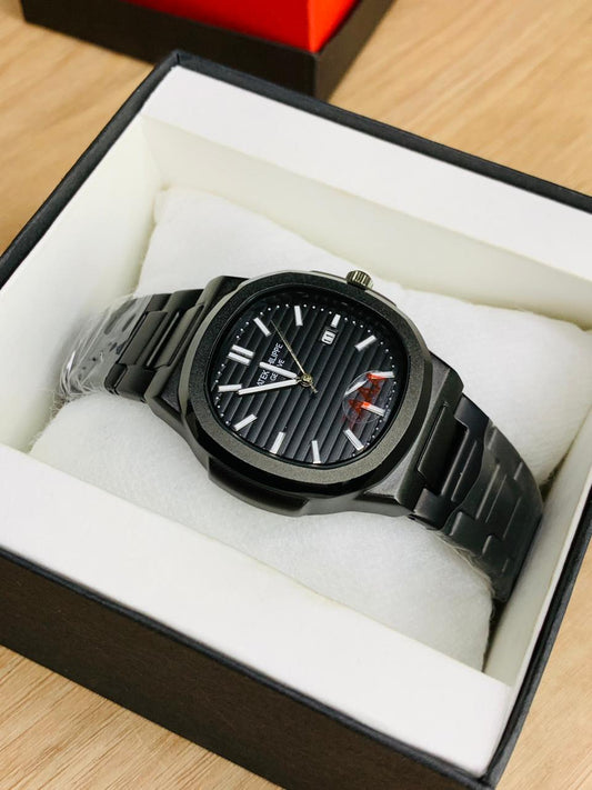 Black Trendy Nautilius Model Black Dial