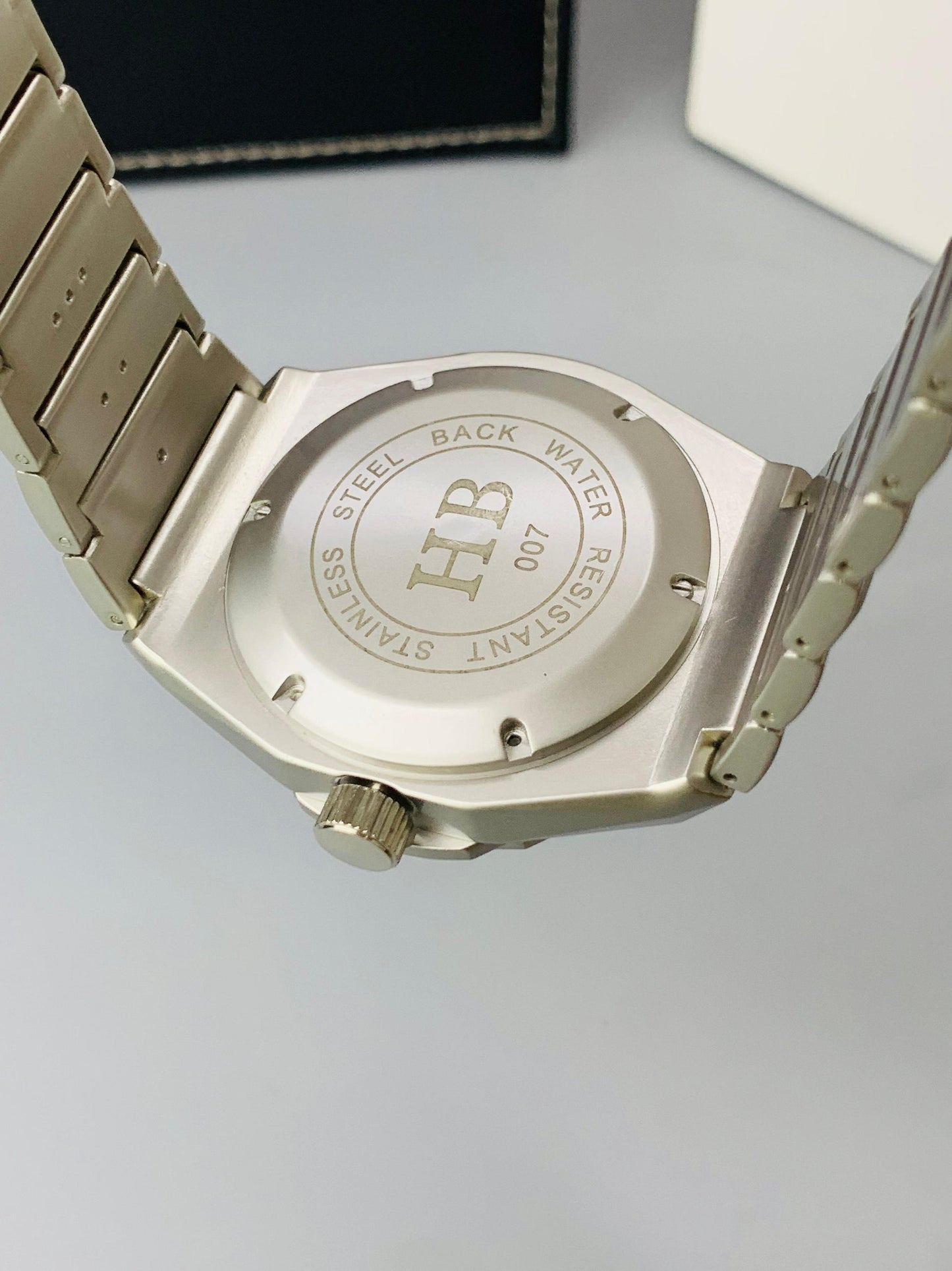 Matte HB Skeleton | Diamond Cut Model | Engraved Chain (Silver Black)