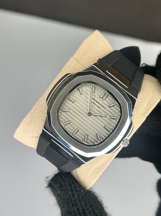 Universe Point Silicone Strap (White Dial)