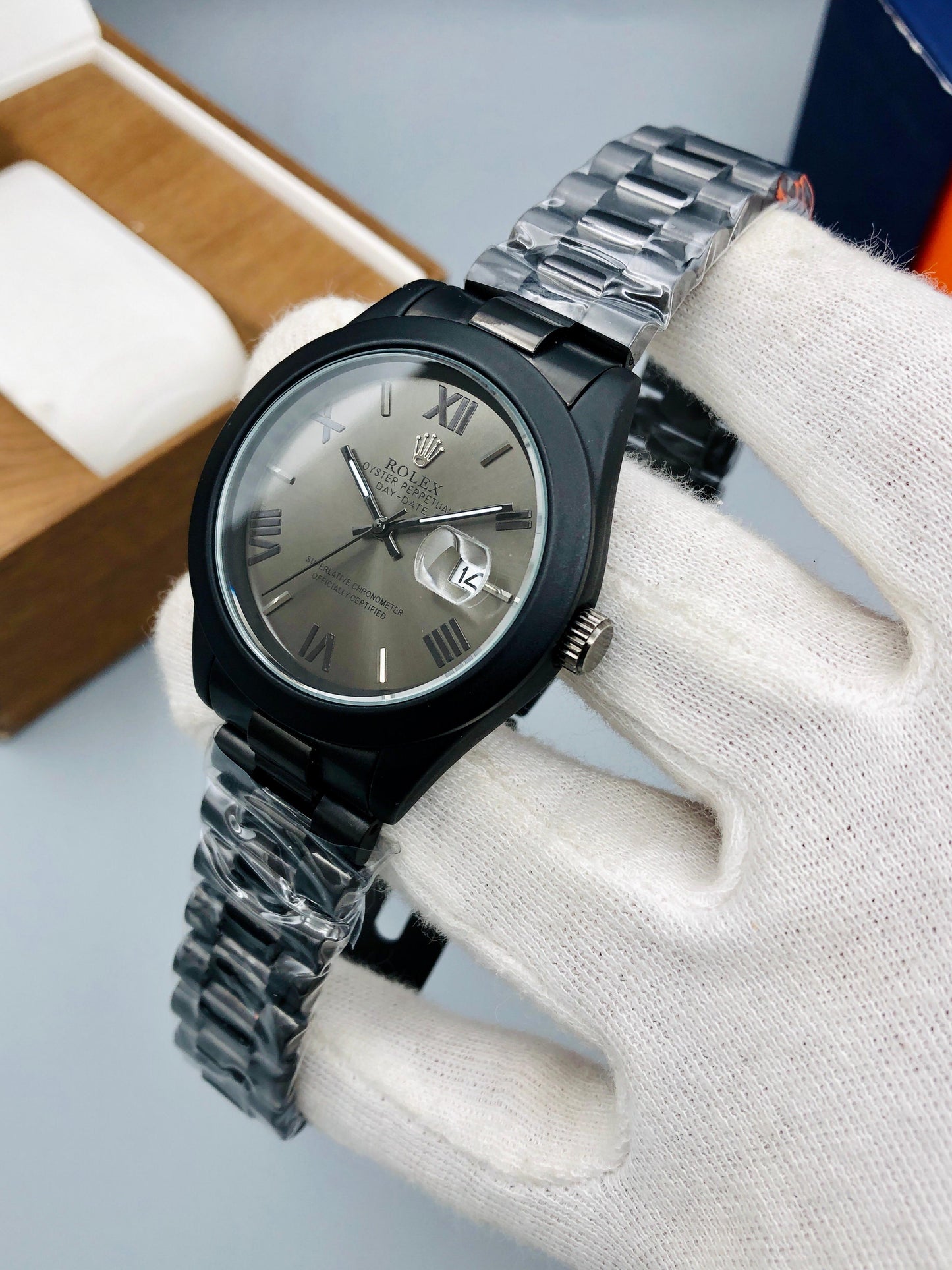 RLX MATTE BLACK (ROMAN DIAL)