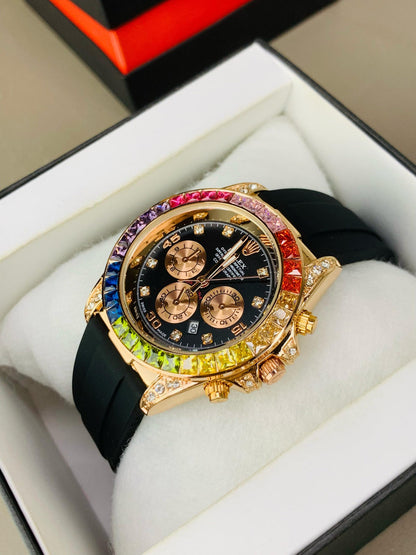 Daytona Rainbow Model | Rose Gold Black