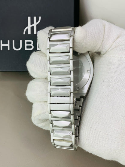 Matte HB Skeleton | Diamond Cut Model | Engraved Chain (Silver Blue)