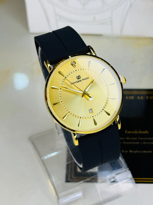 Full Gold Slim Balloon Universe Point Watch