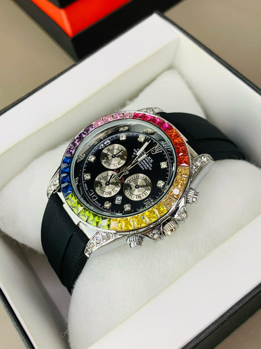 Daytona Rainbow Model | Silver Black